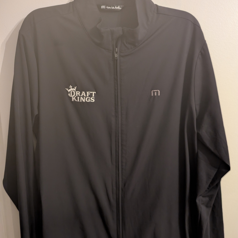 Travis Mathew‎ Black Lightweight Full-Zip Shirt Jacket